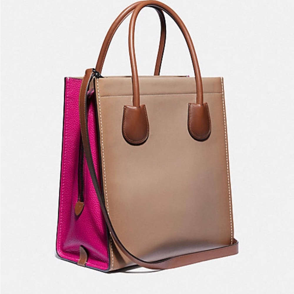 Coach Cashin Carry Tote 29 In Colorblock NWT